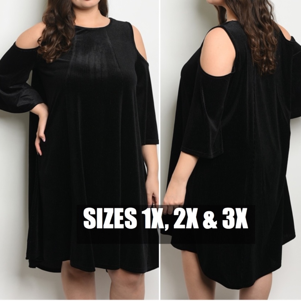 COLD SHOULDER LITTLE BLACK DRESS